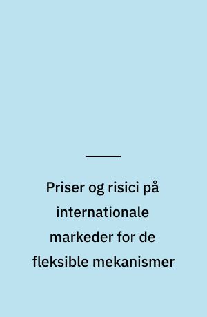Priser og risici på internationale markeder for de fleksible mekanismer