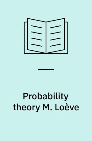 Probability theory M. Loève
