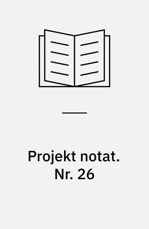 Projekt notat. Nr. 26 : Educational games / Herluf Anderson, Ole Halberg, Jens Aarup. - 1987