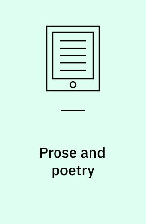 Prose and poetry