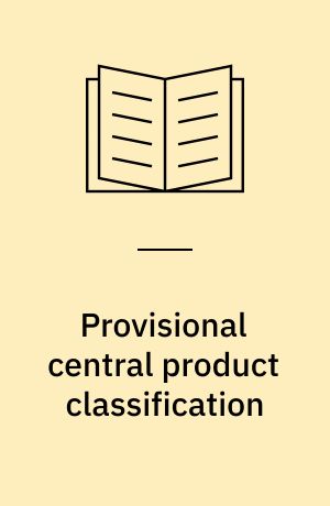 Provisional central product classification
