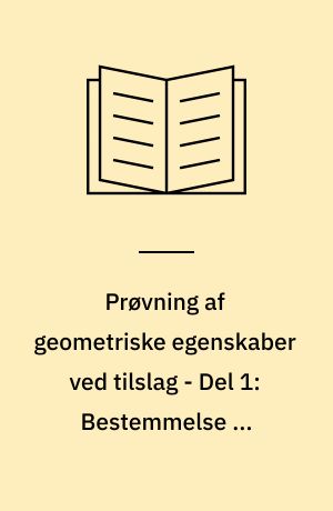 Prøvning af geometriske egenskaber ved tilslag - Del 1: Bestemmelse af kornstørrelsesfordeling - Sigteanalyse : Tests for geometrical properties of aggregates - Part 1: Determination of particle size distribution - Sieving method