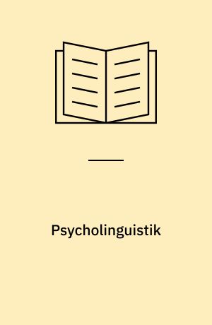 Psycholinguistik : ein internationales Handbuch = Psycholinguistics : an international handbook