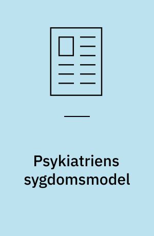 Psykiatriens sygdomsmodel