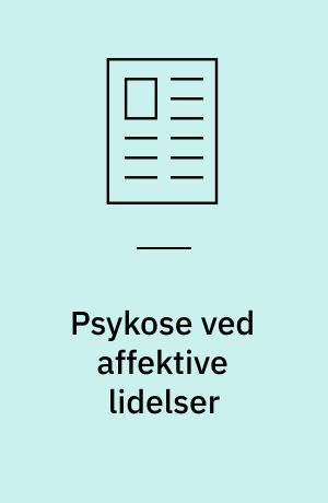 Psykose ved affektive lidelser
