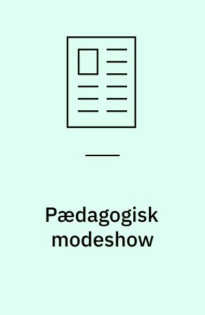 Pædagogisk modeshow : inspiration til stangtøj