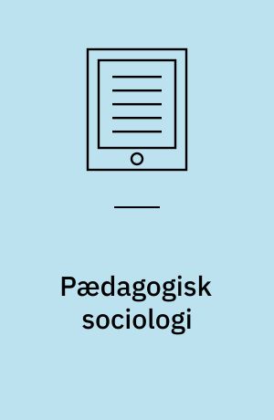 Pædagogisk sociologi