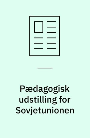 Pædagogisk udstilling for Sovjetunionen