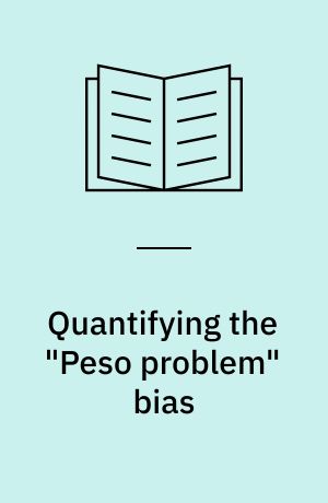 Quantifying the "Peso problem" bias : a switching regime approach