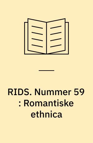 RIDS. Nummer 59 : Romantiske ethnica : derivation og dissimilation, 1. del, Italien