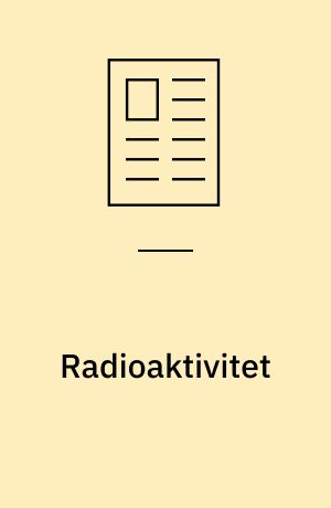Radioaktivitet