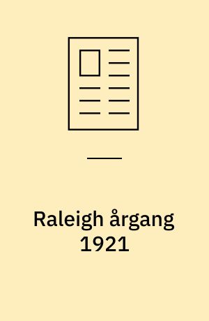 Raleigh årgang 1921