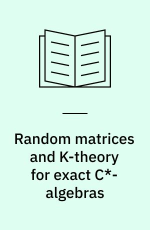 Random matrices and K-theory for exact C*-algebras