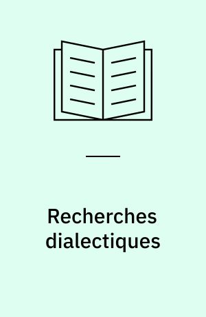Recherches dialectiques