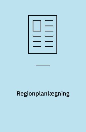 Regionplanlægning