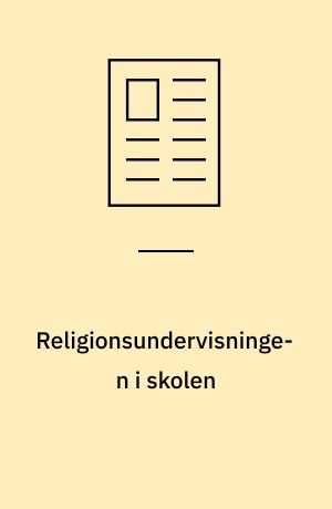 Religionsundervisningen i skolen