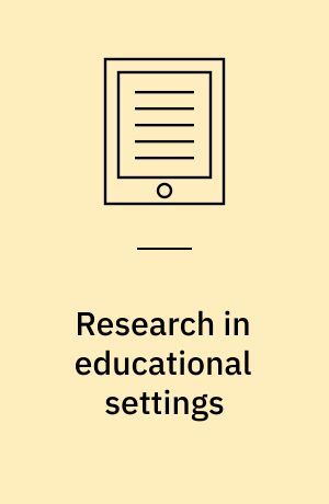 Research in educational settings