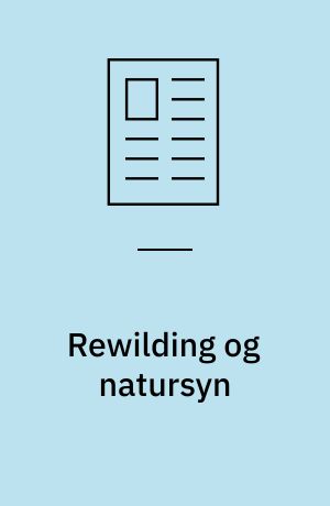 Rewilding og natursyn