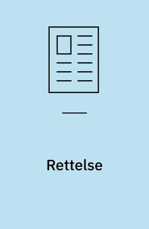 Rettelse