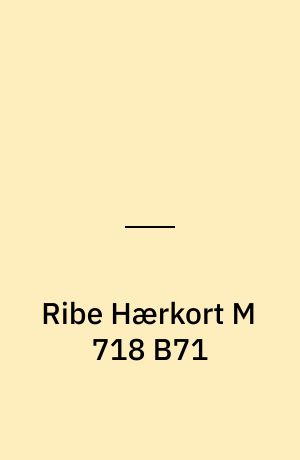 Ribe Hærkort M 718 B71 : Danmark 1:50 000 (2 cm) (Stor skrift)