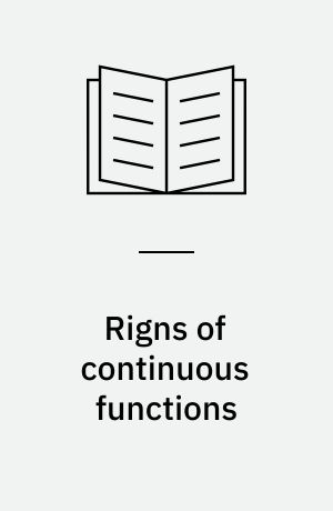 Rigns of continuous functions