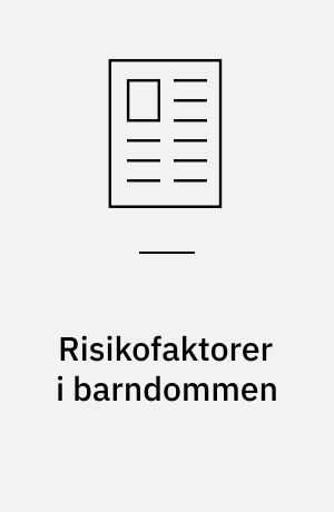 Risikofaktorer i barndommen
