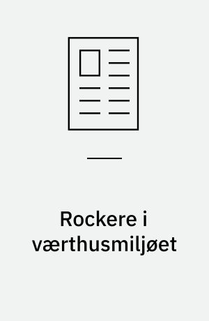 Rockere i værthusmiljøet