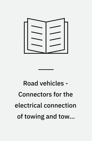 Road vehicles - Connectors for the electrical connection of towing and towed vehicles - 7-pole connector type 12 N (normal) for vehicles with 12 V nominal supply voltage