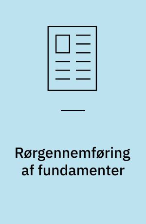 Rørgennemføring af fundamenter