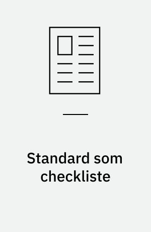 Standard som checkliste : de to vigtigste standarder for dansk maskinindustri er DS/ISO 4413 om hydraulik og prEN 982 om sikkerhed