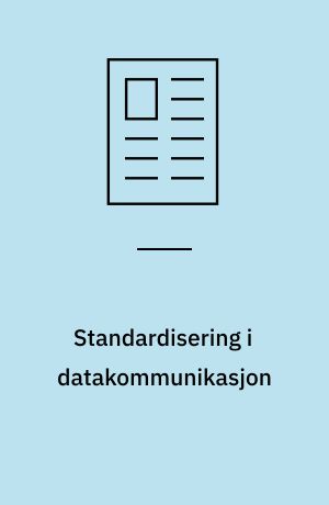 Standardisering i datakommunikasjon