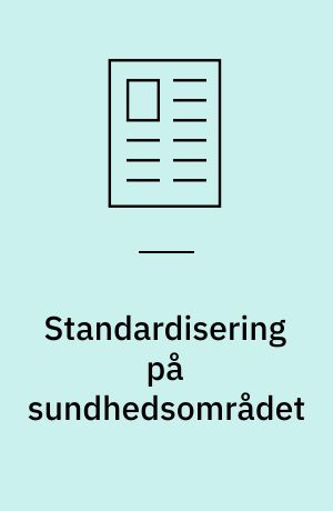 Standardisering på sundhedsområdet
