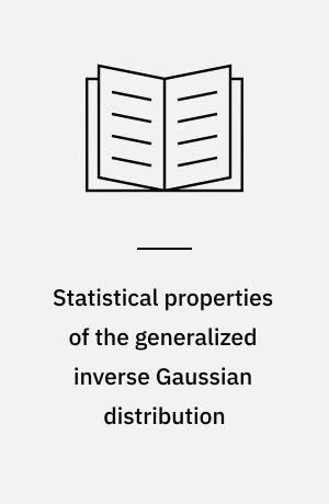 Statistical properties of the generalized inverse Gaussian distribution