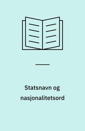 Statsnavn og nasjonalitetsord