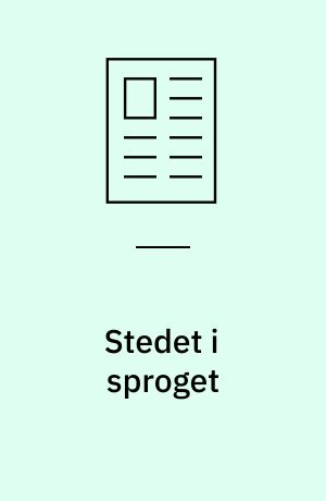Stedet i sproget