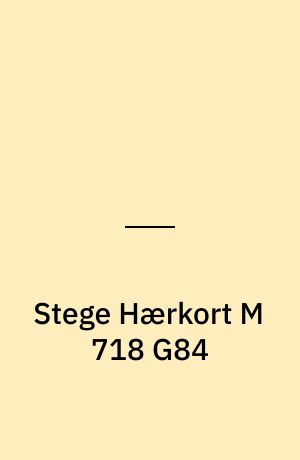 Stege Hærkort M 718 G84 : Danmark 1:50 000 (2 cm)