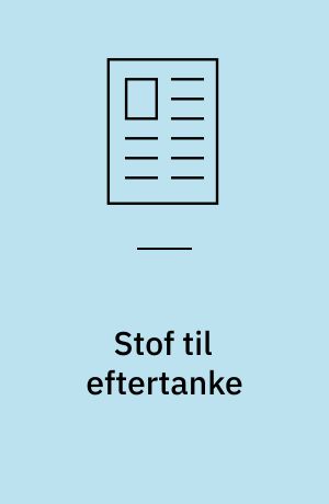 Stof til eftertanke