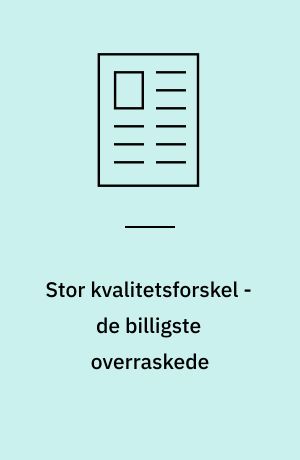 Stor kvalitetsforskel -de billigste overraskede : 8 pick-upér under 500 kr