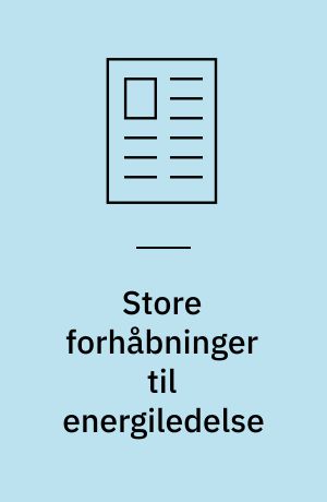 Store forhåbninger til energiledelse