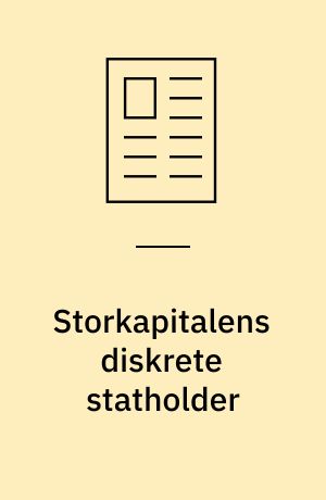 Storkapitalens diskrete statholder