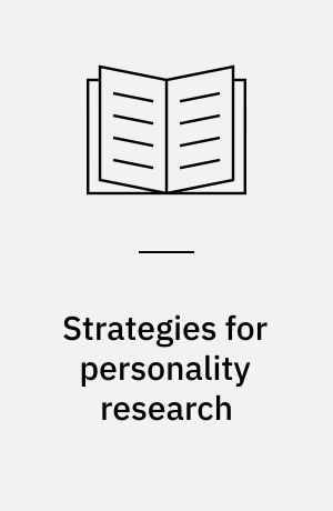 Strategies for personality research