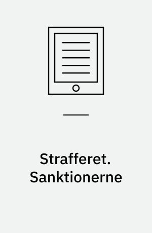 Strafferet. Sanktionerne