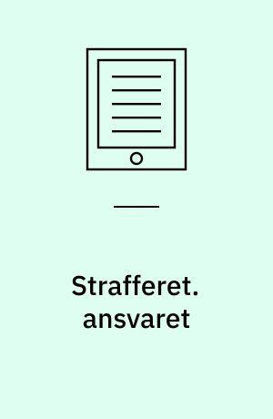 Strafferet. ansvaret