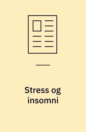 Stress og insomni