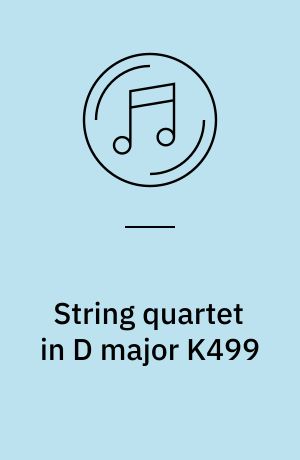 String quartet in D major K499