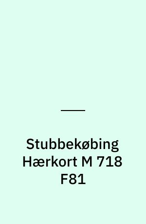 Stubbekøbing Hærkort M 718 F81 : Danmark 1:50 000 (2 cm)