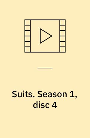 Suits. Season 1, disc 4 (Stor skrift)