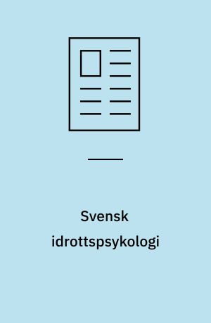 Svensk idrottspsykologi