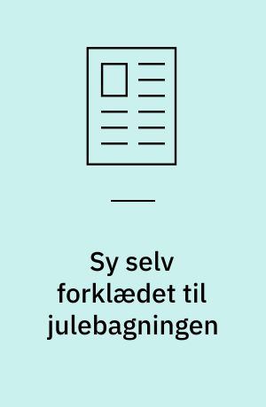 Sy selv forklædet til julebagningen
