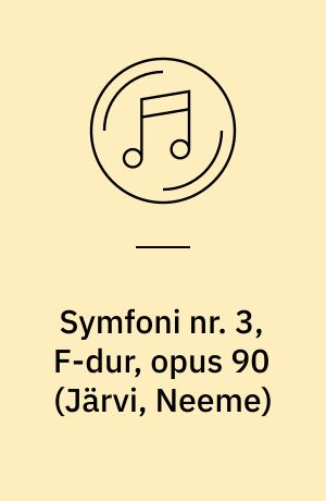 Symfoni nr. 3, F-dur, opus 90